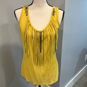 Love Stitch yellow sleeveless blouse